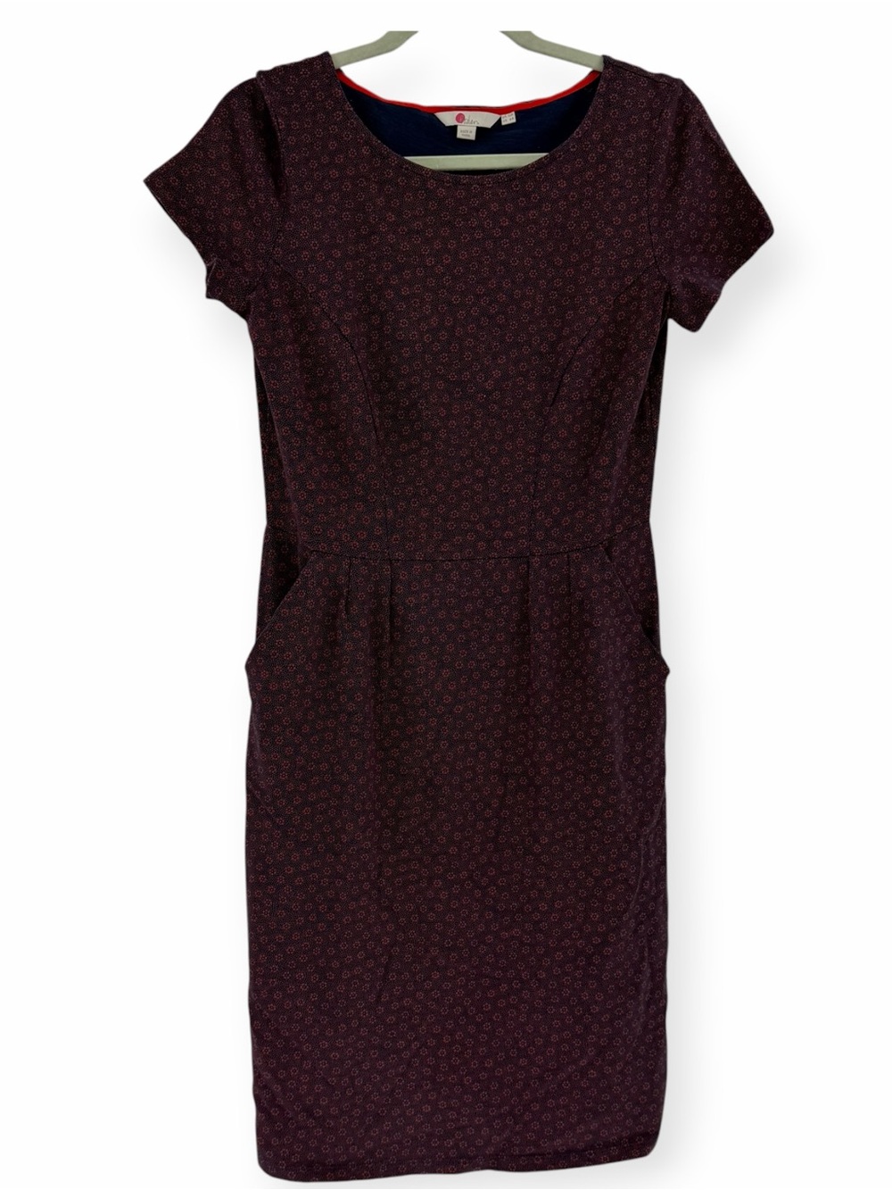 Boden Phoebe Jersey Dress in micro floral print size 6‎ spring summer business